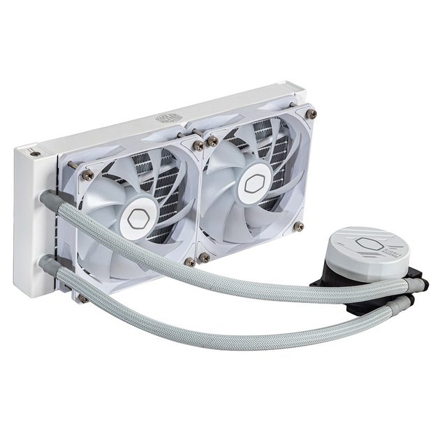 Система жидкостного охлаждения Cooler Master MasterLiquid 240L Core ARGB White (MLW-D24M-A18PZ-RW) - изображение 5