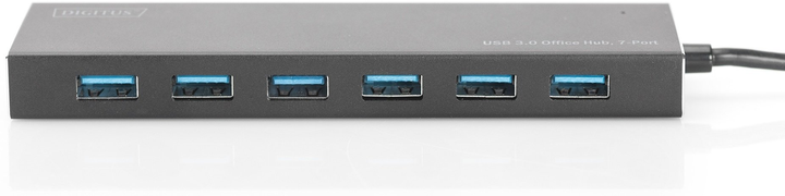 Hub USB Digitus USB 3.0 Hub biurowy 7-w-1 (DA-70241-1) - obraz 2