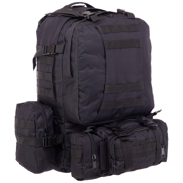 Рюкзак тактический рейдовый SP-Sport ZK-5504 размер 31x20x48см 30л Цвет: Черный - изображение 1