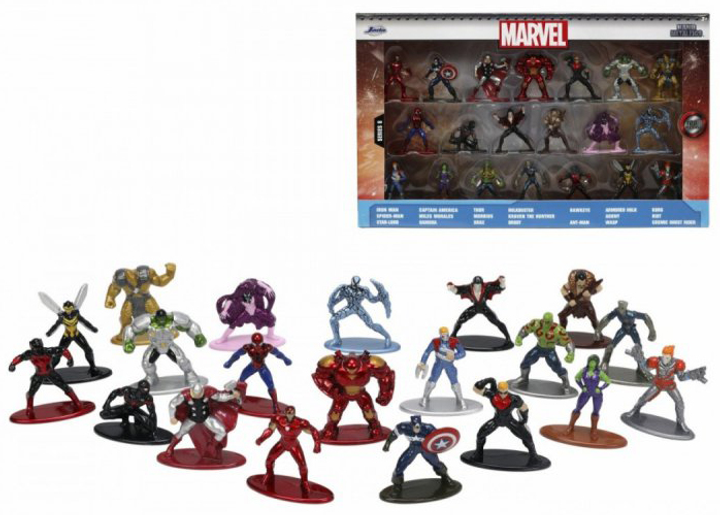 Figurki Jada Toys Marvel nanofigs 20 szt (4006333075896) - obraz 1