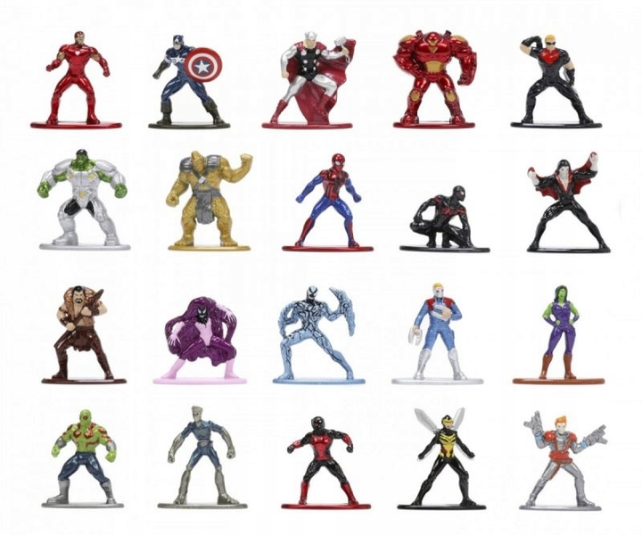 Figurki Jada Toys Marvel nanofigs 20 szt (4006333075896) - obraz 3