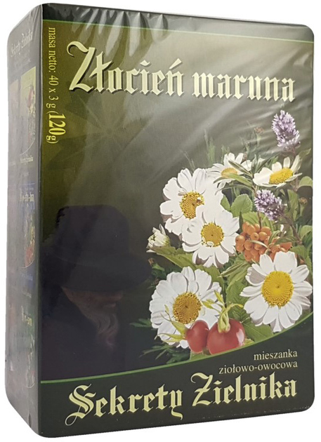 Herbata ASZ Sekrety Zielnika Złocień Maruna 40x3.2 g Migrena (5903027000587) - obraz 1