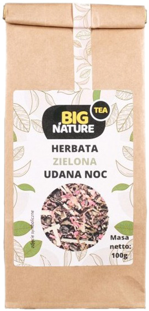 Herbata Big Nature Zielona Udana Noc 100 g (5903351626804) - obraz 1
