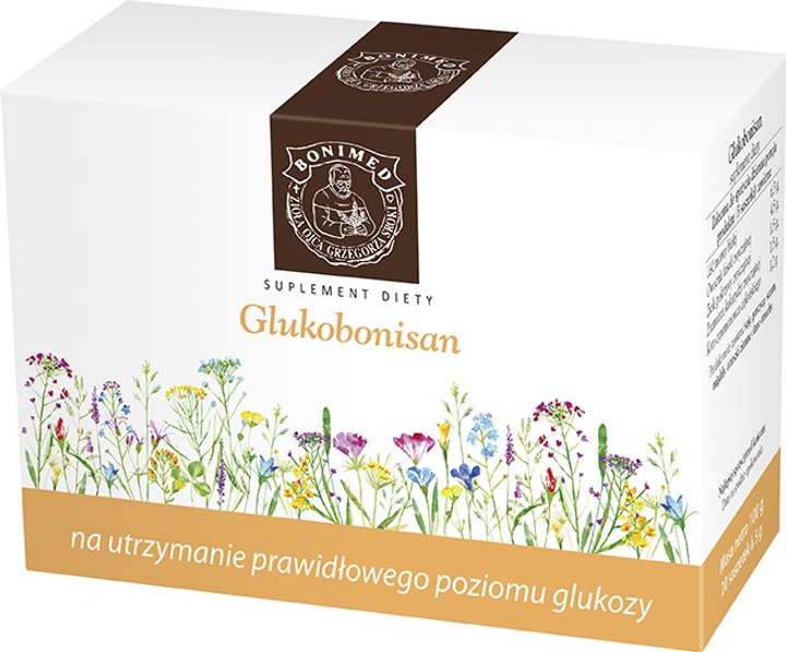 Suplement diety Bonimed Glukobonisan Poziom Glukozy 20x5g (5908252932665) - obraz 1