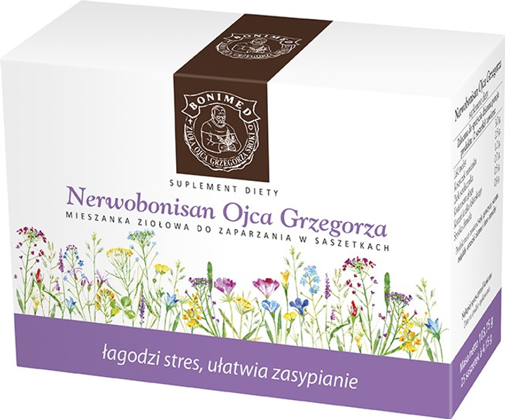 Suplement diety Bonimed Nerwobonisan Ojca Grzegorza 25x4g (5908252932887) - obraz 1