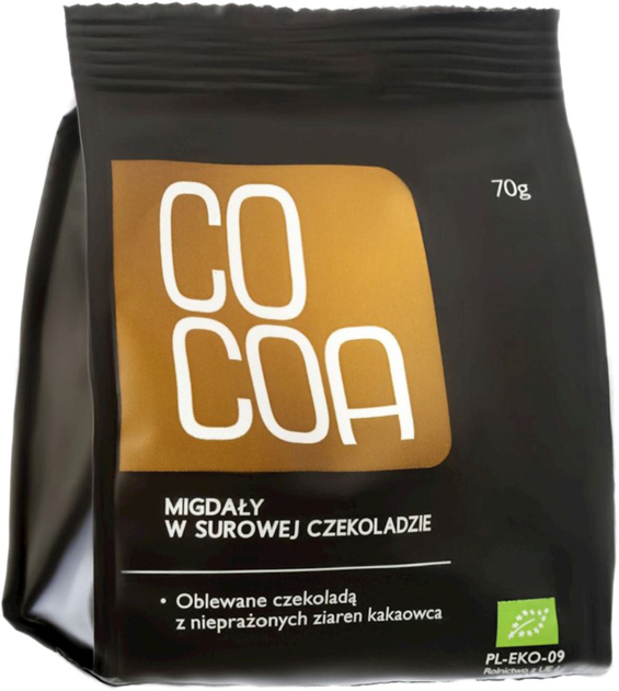 Мигдаль в органічному шоколаді Co Coa 70 г (5908268768128) - зображення 1