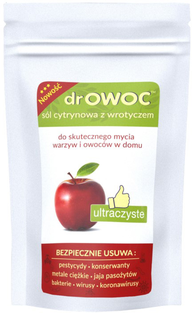 Sól do suktecznego mycia warzw i owoców DrOwoc 300 g (5903111678272) - obraz 1