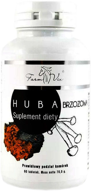 Suplement diety Farm-vix Huba brzozowa 60 tabletek (8594015704999) - obraz 1
