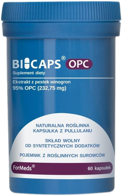 Дієтична добавка для системи кровообігу Formeds Bicaps Opc 60 капсул (5903148620176) - зображення 1