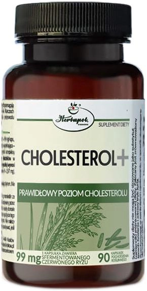 Suplement diety Herbapol Cholesterol + 90 kapsułek (5903850016755) - obraz 1