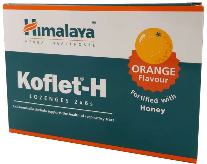 Suplement diety Himalaya Koflet-H Tabletki Do Ssania Pomarańcza 12 szt. (8901138834913) - obraz 1