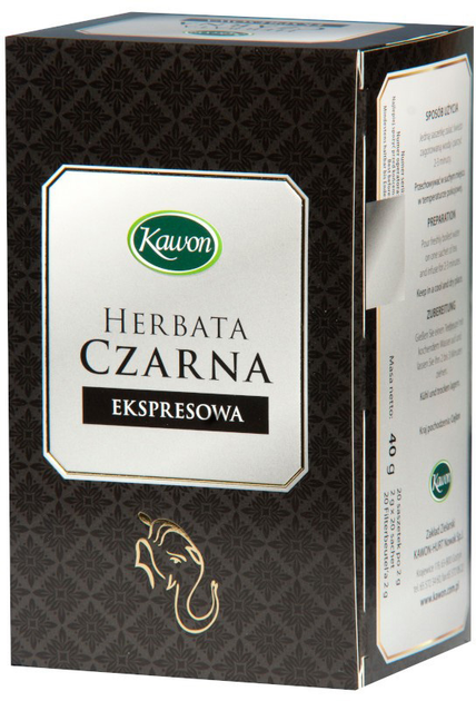 Herbata Kawon Czarna expresowa 20x2 g (5907520308287) - obraz 1