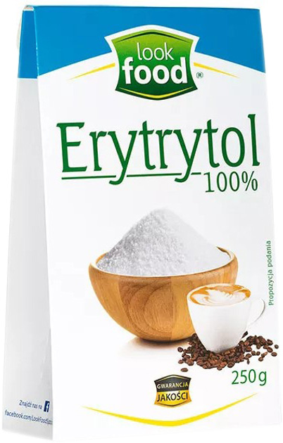 Zamiennik cukru Look Food Erytrytol 100 % 250g (5902340970096) - obraz 1