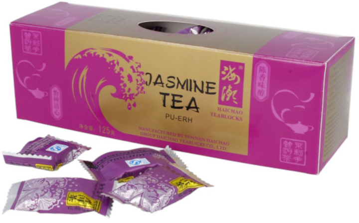 Herbata Meridian Pu-Erh Czerwona W Kostkach jaśmin (6918970215161) - obraz 1