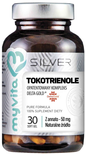 Suplement diety Myvita Silver Tokotrienole 100% 30 kapsułek (5903021591289) - obraz 1
