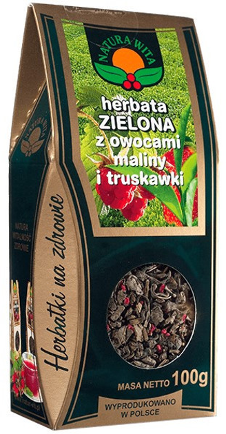 Herbata Zielona Natura Wita Malina I Truskawka100 g (5902194540414) - obraz 1