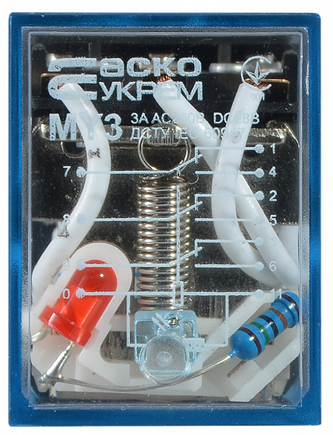 Проміжне реле 3А 3к 220V AC МY3 [A0090010007] АСКО - зображення 2