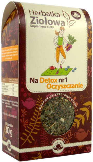 Herbata Natura Wita Ziołowa Detox Nr1 80 g (5902194542579) - obraz 1