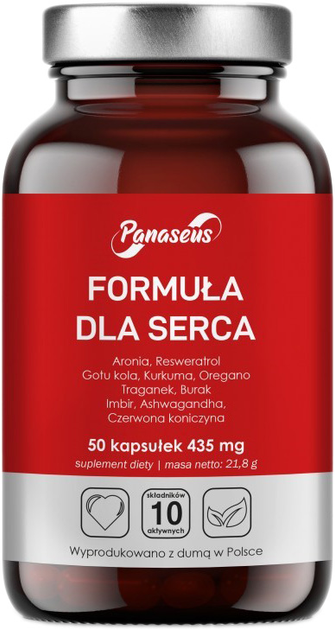 Suplement diety Panaseus Formuła dla serca 50 kapsułek (5904365788083) - obraz 1