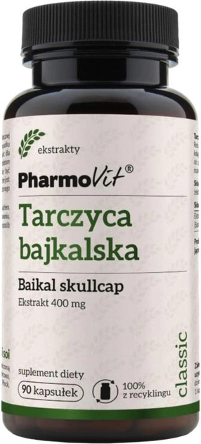 Suplement diety Pharmovit Tarczyca Bajkalska 400 mg 90 kapsułek (5902811236447) - obraz 1