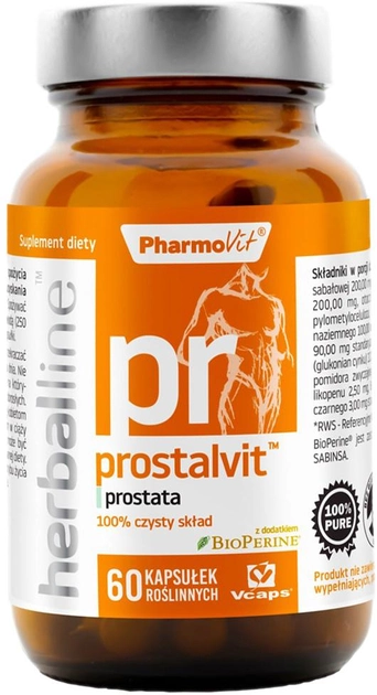 Suplement diety Pharmovit Prostalvit 60 kapsułek prostata Herballine (5902811236669) - obraz 1