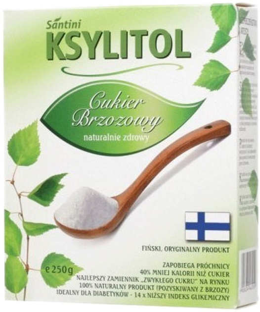 Cukier brzozowy Santini Ksylitol 250 g (5908234462029) - obraz 1