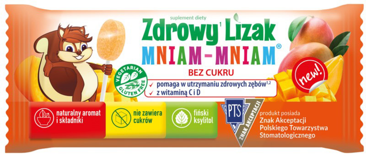 Zdrowy Lizak Starpharma Mniam Mniam 6g Mango (5907763674064) - obraz 1