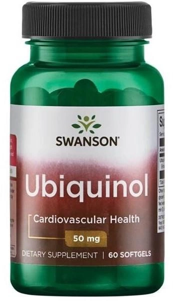 Дієтична добавка підвищує м'язову силу Swanson Ubiquinol 50 мг 60 капсул (87614023939) - зображення 1