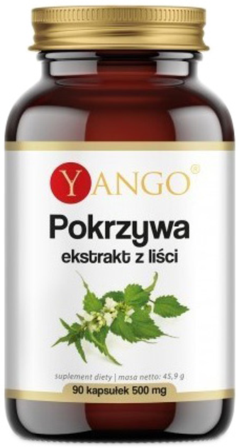 Suplement diety Yango Pokrzywa 500 mg 90 kapsułek układ moczowy (5903796650389) - obraz 1