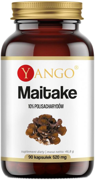 Дієтична добавка Yango Maitake 90 капсул для зниження артеріального тиску та цукру (5903796650792) - зображення 2