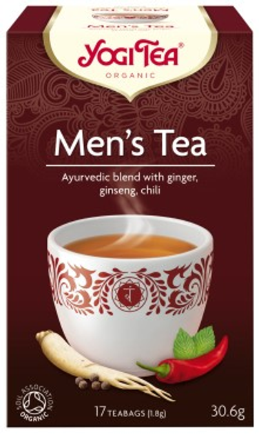 Органічний чай для чоловіків Yogi Tea Mens Tea 17x18 г (4012824401389) - зображення 1