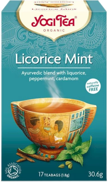 Herbata Yogi Tea Licorice MINT Bio 17x2.2 g (4012824402447) - obraz 1