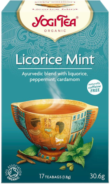 Herbata Yogi Tea Licorice MINT Bio 17x2.2 g (4012824402447) - obraz 1