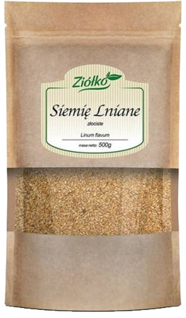 Suplement diety Ziółko Siemię Lniane złociste ziarno 500g (5904323160074) - obraz 1