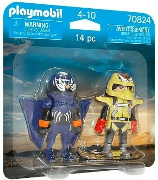 Figurki Playmobil Duo Pack 70824 Kaskaderzy powietrzni (4008789708243) - obraz 1