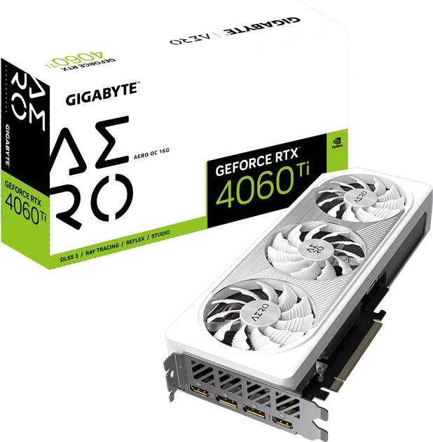 Видеокарта OC 16GB Ti 4060 RTX 【ほぼ未使用】GIGABYTE Gigabyte GDDR6 16GB OC Aero Ti 4060 RTX GeForce PCI-Ex グラフィックボード・グラボ・ビデオカード