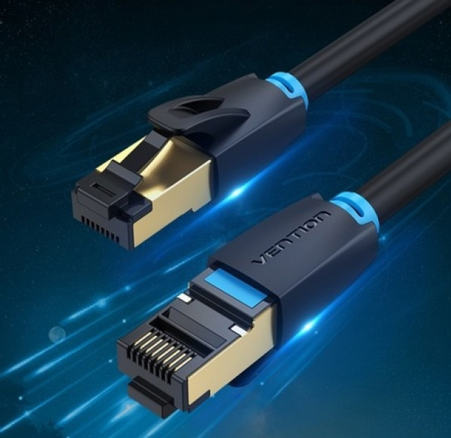 Патч-корд Vention CAT 8 SSTP Ethernet rj-45 - rj-45 8 жил 15 м Black ...