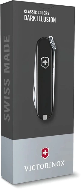Nóż Victorinox Classic SD Dark illusion (0.6223.3G) - obraz 4