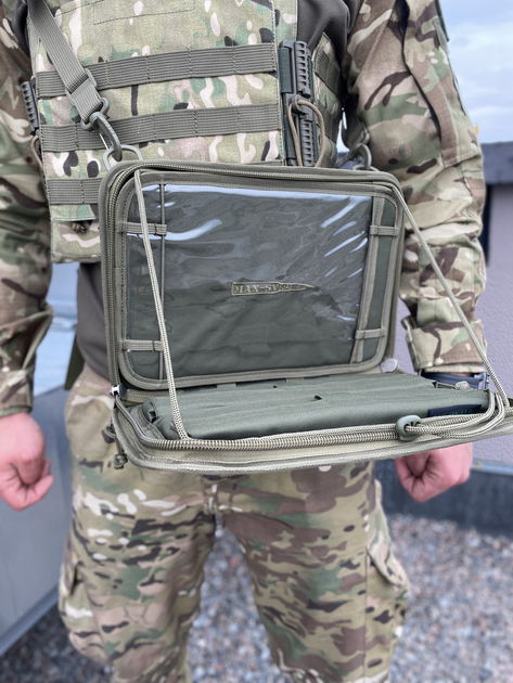 Чехол для планшета тактический MAX-SV 10 дюймов усиленный с дополнительной панелью - 4114-3 - изображение 1