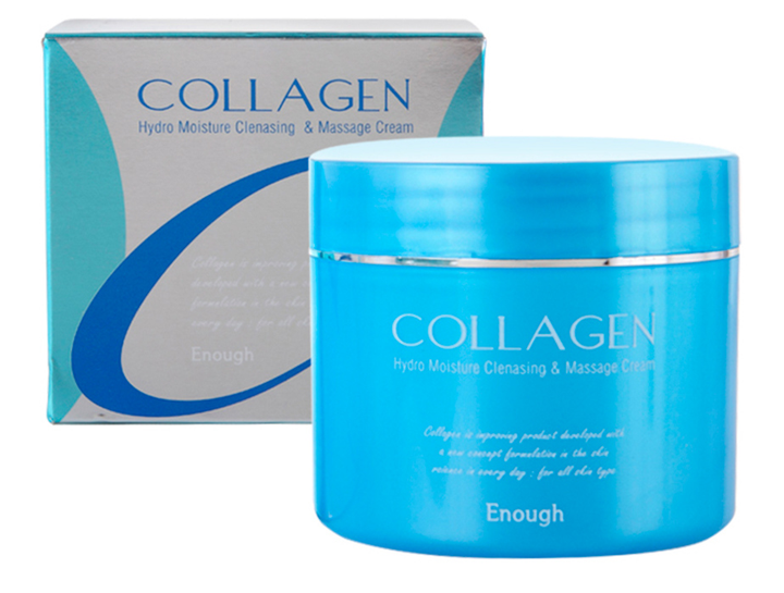Увлажняющий массажный крем для лица и тела с коллагеном Enough Collagen ...