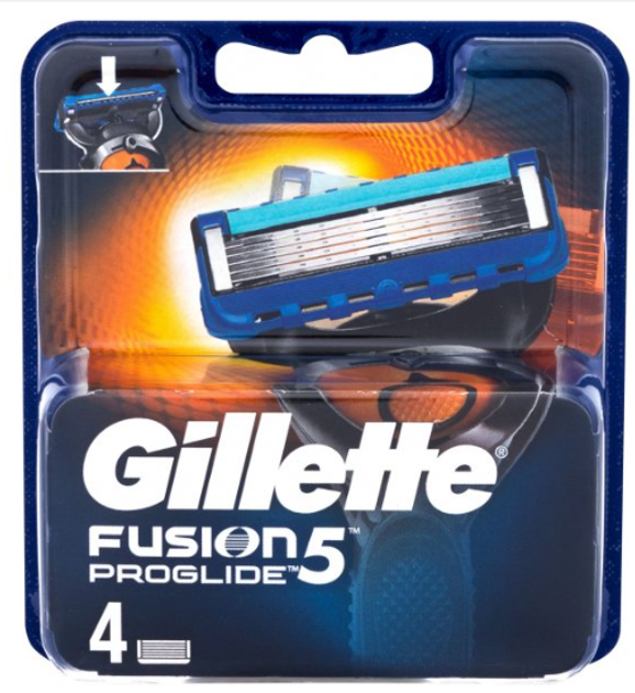 Леза для бритви Gillette Fusion 5 Proglide 4 шт (7702018263844) - зображення 1