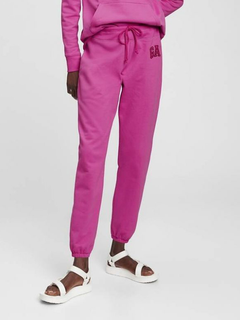 Акція на Спортивні штани на флісі жіночі GAP 21516508 XL Рожеві від Rozetka
