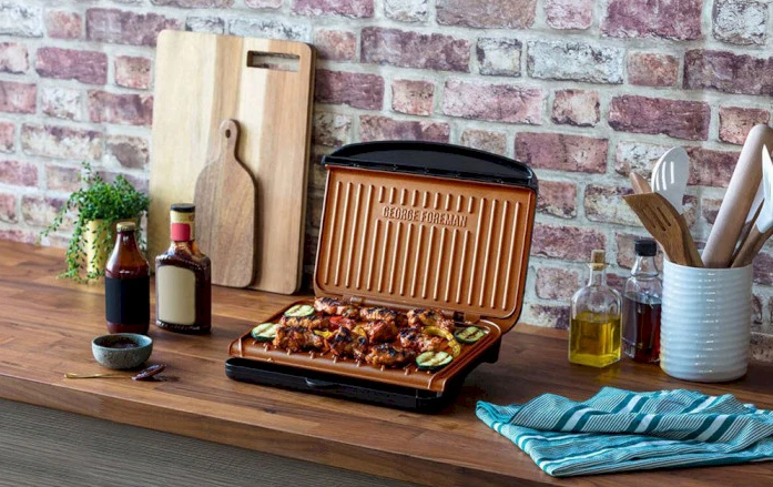 Гриль Russell Hobbs George Foreman 25811-56 Fit Grill Copper Medium (6651556) - изображение 6