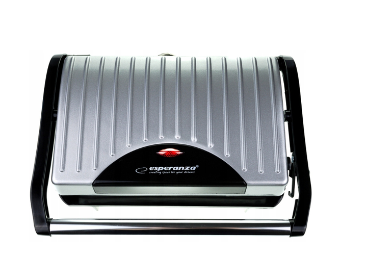 Контактний електричний гриль - барбекю 750 W Esperanza Pizzaiola срібний/сірий EKG005 - зображення 7