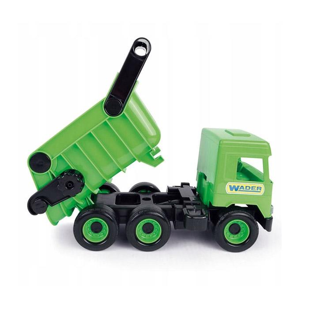 Іграшка для дітей Wader самоскид зелений Middle Truck у картонній коробці (32101) (5900694321014) - зображення 2