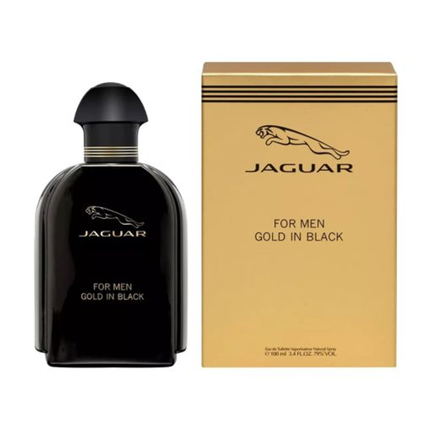 Туалетна вода для чоловіків Jaguar For Men Gold In Black Edt 100 мл (7640171190792) - зображення 1