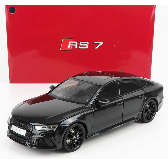 アウディ RS7 1/18 ブラック 1:18 アウディ RS7 スポーツバック モデル – リモートキーと充電
