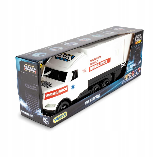 Іграшка для дітей Wader Magic Truck Швидка допомога (36210) (5900694362109) - зображення 2