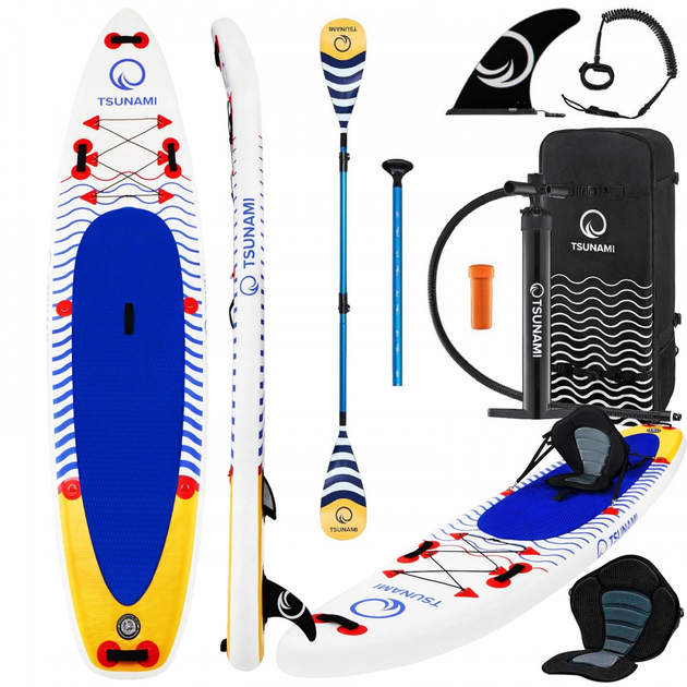 Надувная SUP доска TSUNAMI 350 см с веслом Wave T09 – фото, отзывы ...