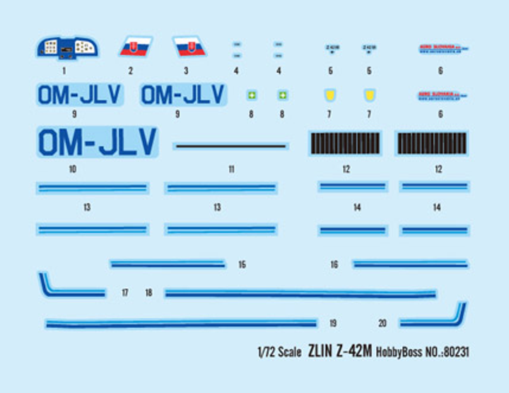 Model do składania Hobby Boss ZLIN Z-42M (6939319202314) - obraz 2